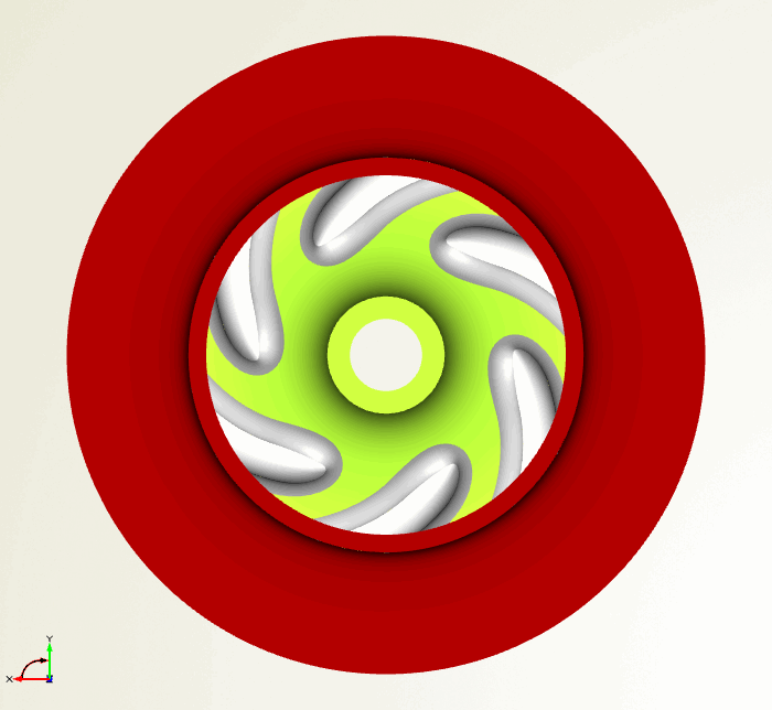Water pump variation (top view)