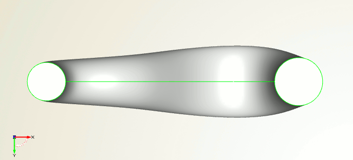 Turbo inlet duct, shown from the front