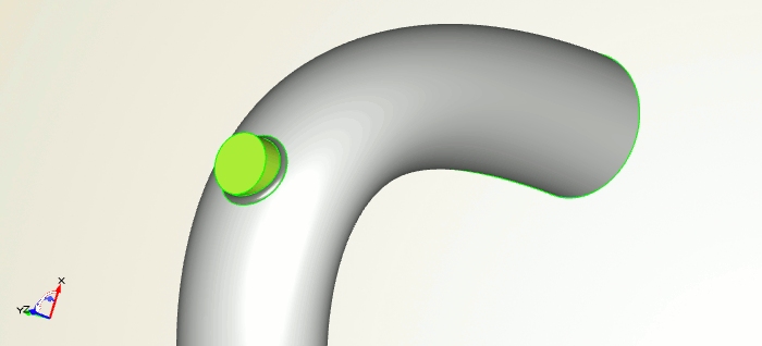 Turbo inlet duct (closer view)