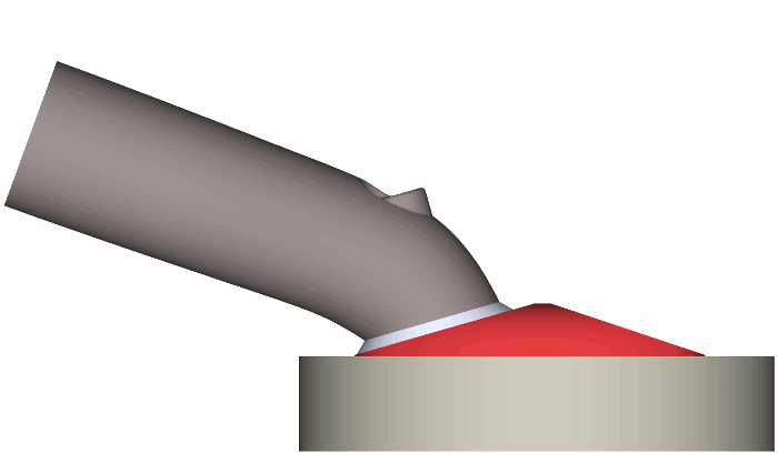 Change of intake port inlet height