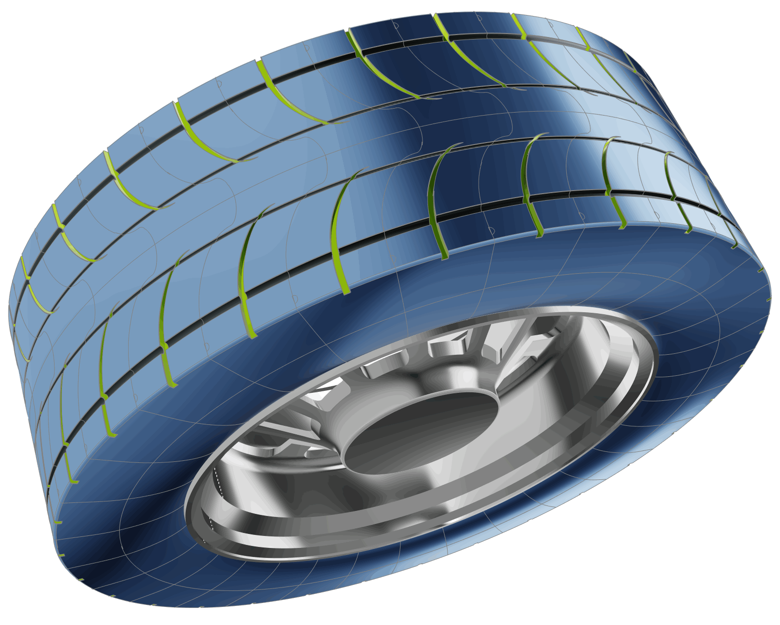 Parametric tread pattern variation