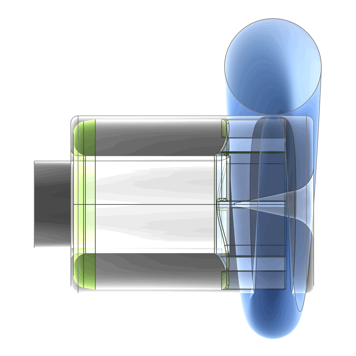 Ventricular Assist Device Back Cap Axial Offset