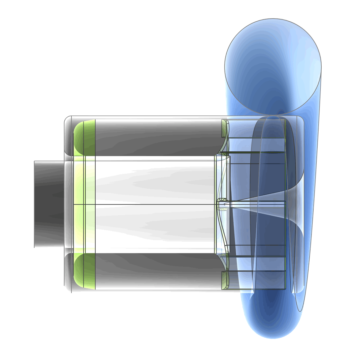 Ventricular Assist Device End Cap Axial Offset