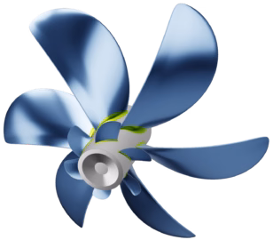 Propeller Design Boss Cap Fins