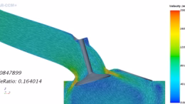 Simulation of an intake port