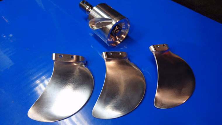 The efoil propeller of the Flying Rodeo is designed in CAESES
