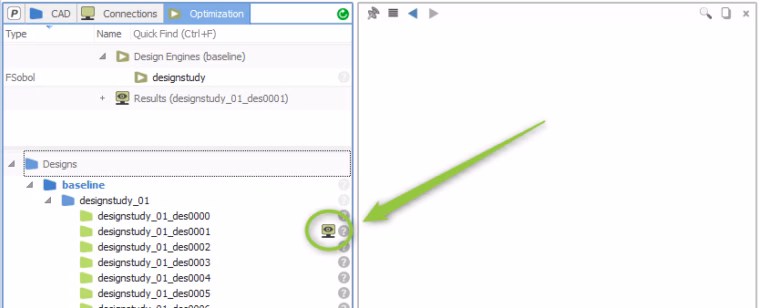 Results are now loaded on demand by clicking on this icon