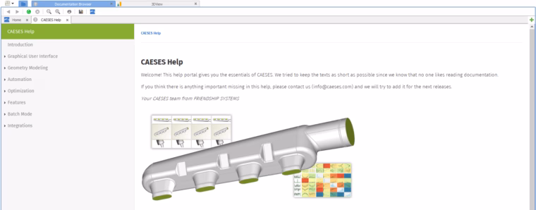 New help portal in CAESES 4.4