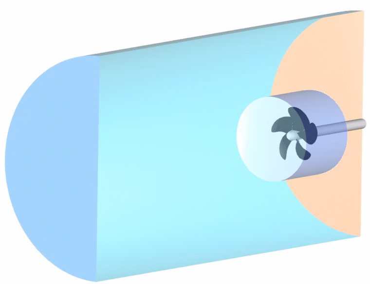 solid CFD domain of the propeller in CAESES