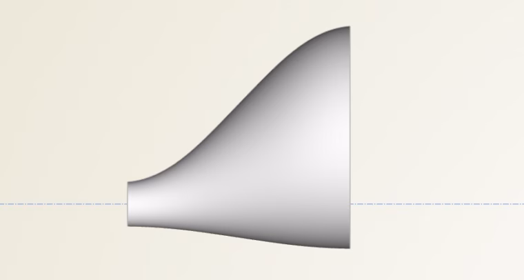 Be able to have a rotational asymmetric tube later on
