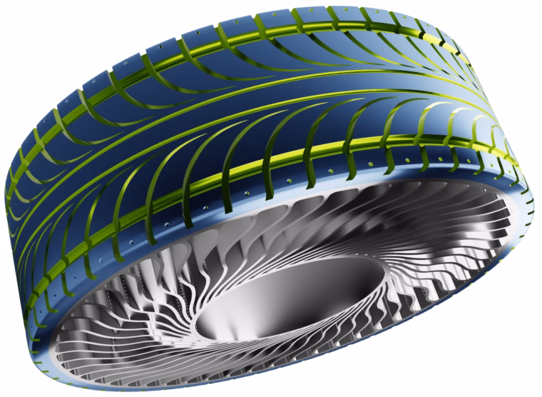 Parametric CAESES Model of the tire and its tread patterns