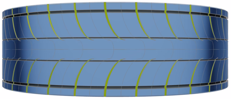 CAESES_Model_conventional-Tire-pattern