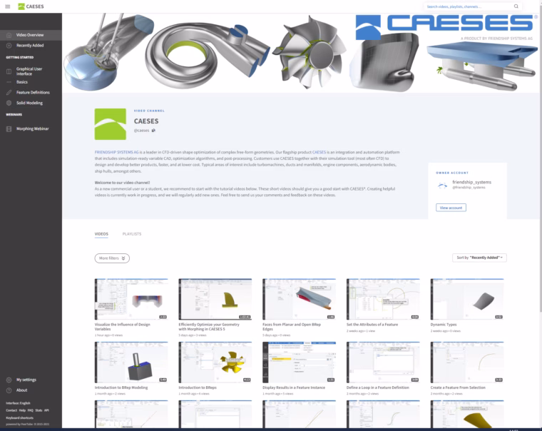 CAESES_video_tutorials