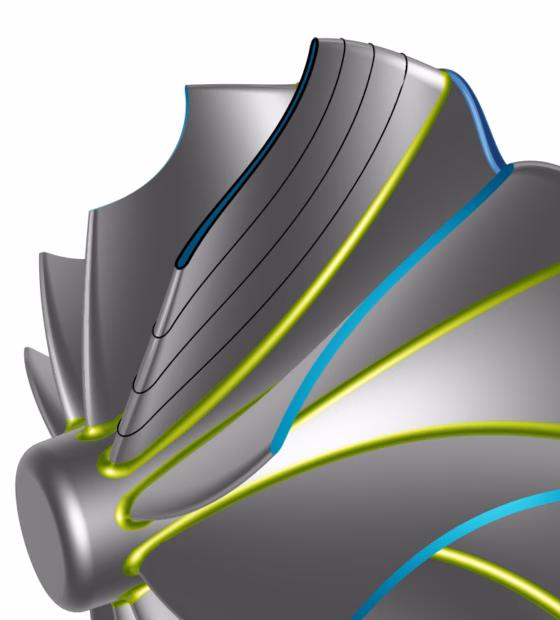 analyze the 3D sections of any blade geometry