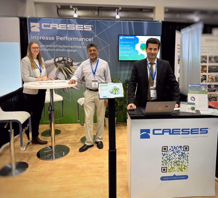 FRIENDSHIP SYSTEMS -- CAESES Booth at Turbo Expo Boston 2023