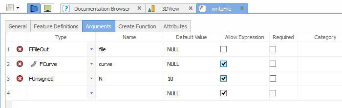 customexport_arguments