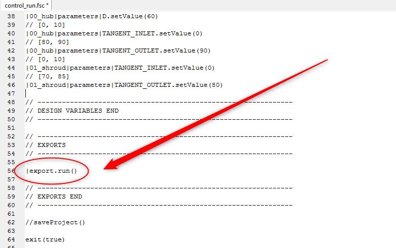 Add a run() command to the fsc-file to generate the geomturbo file automatically without starting up the GUI
