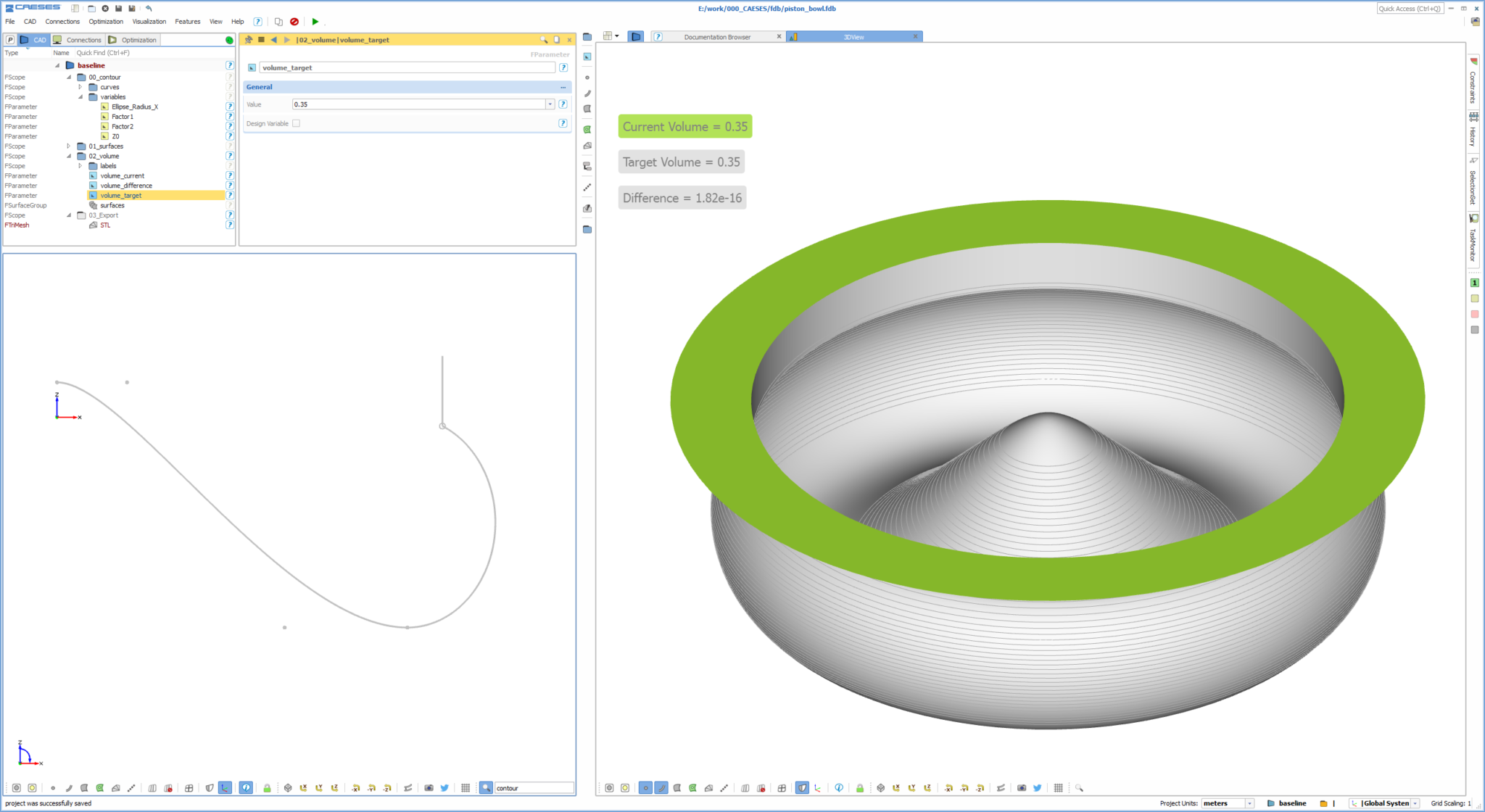 Piston Bowl Design › CAESES