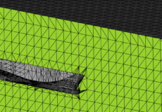 CFD Flow Domain for Ship Hulls from NAPA IGES Files