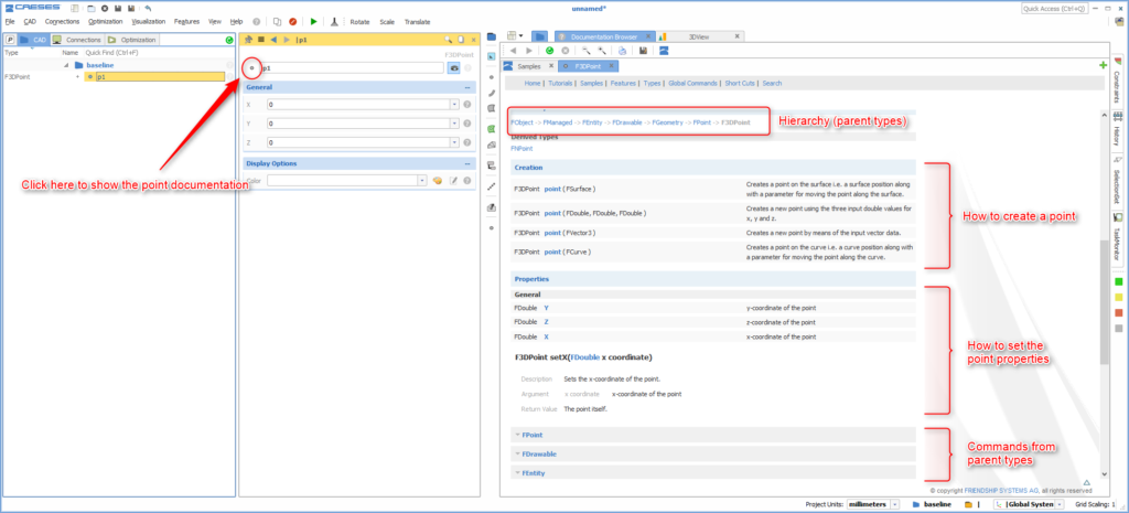 Find the type documentation to see all the available commands