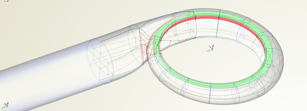 Parametric support geometry for automated meshing