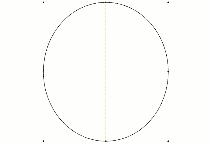Cross section shape change via ellipse factor 