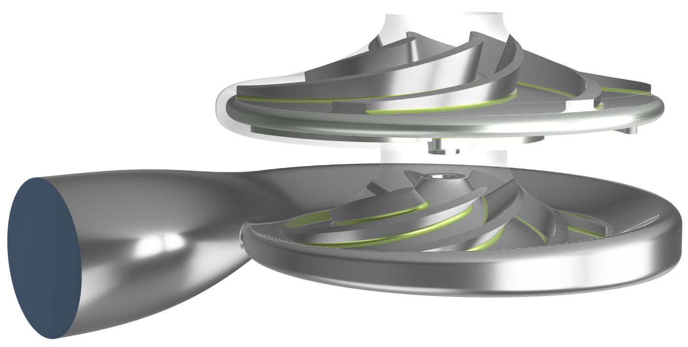 2 stage pump blade design