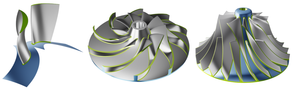 Complete parametric blade modeling