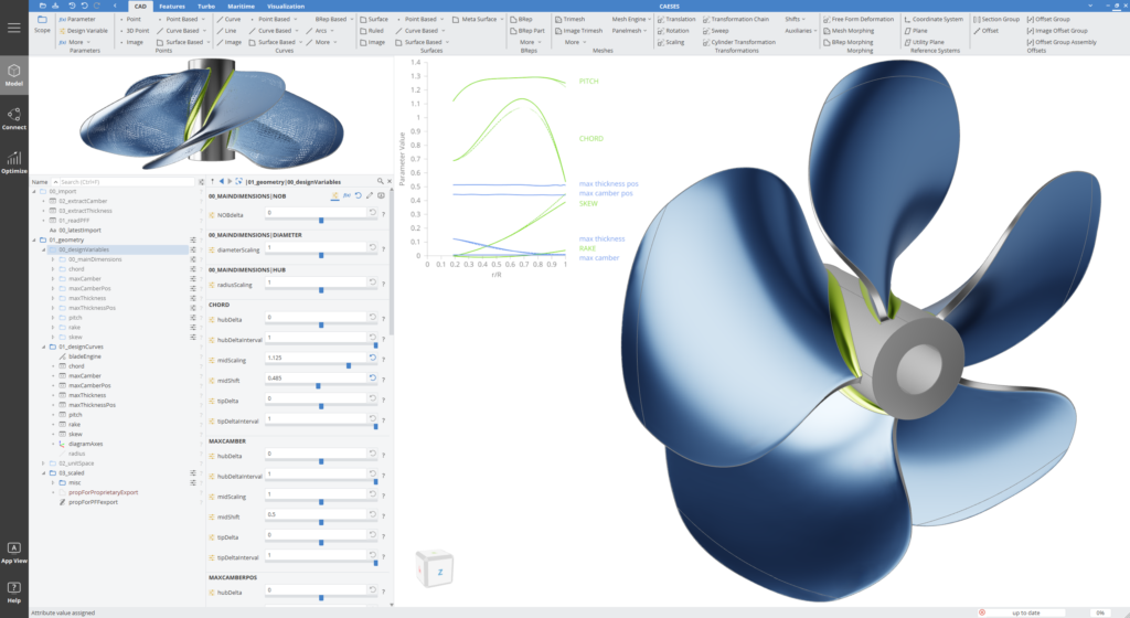 Propeller Design - CAESES GUI