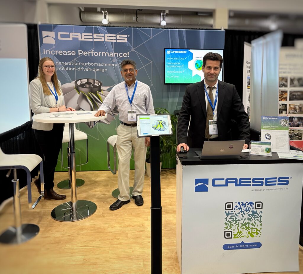 FRIENDSHIP SYSTEMS -- CAESES Booth at Turbo Expo Boston 2023