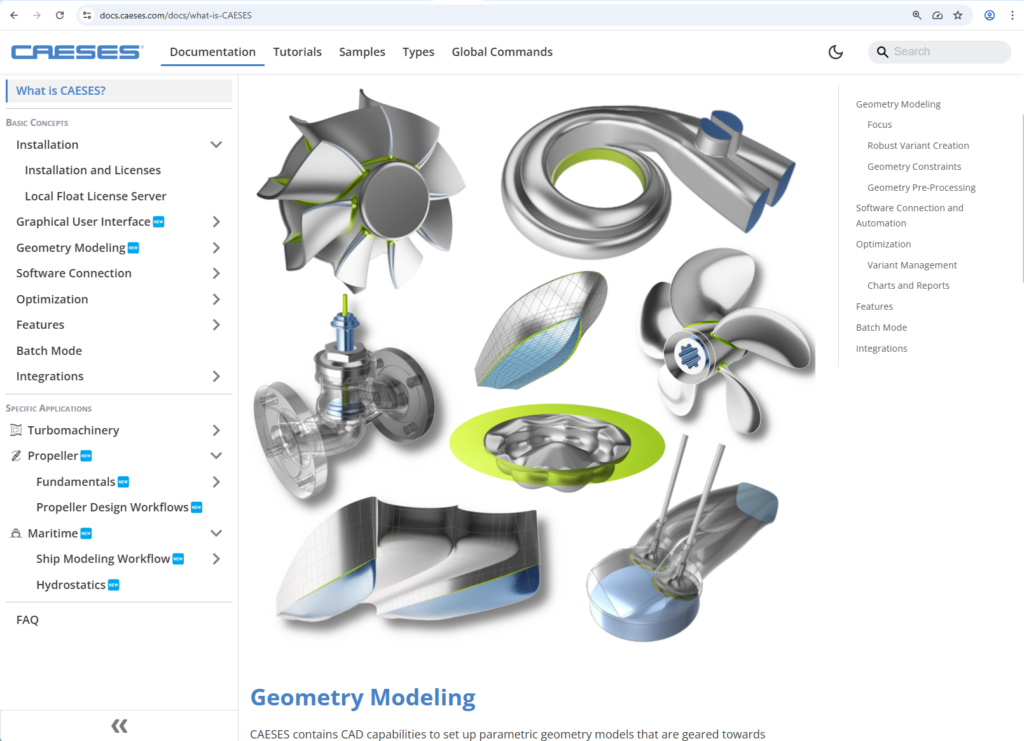 caeses user guide online documentation
